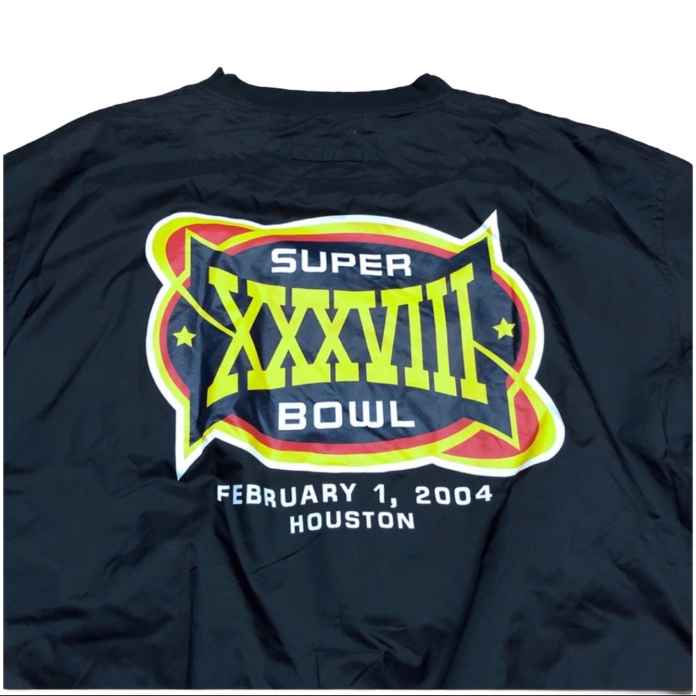 2004 Super Bowl 38 Pullover Windbreaker Size XL - Picture 1 of 8